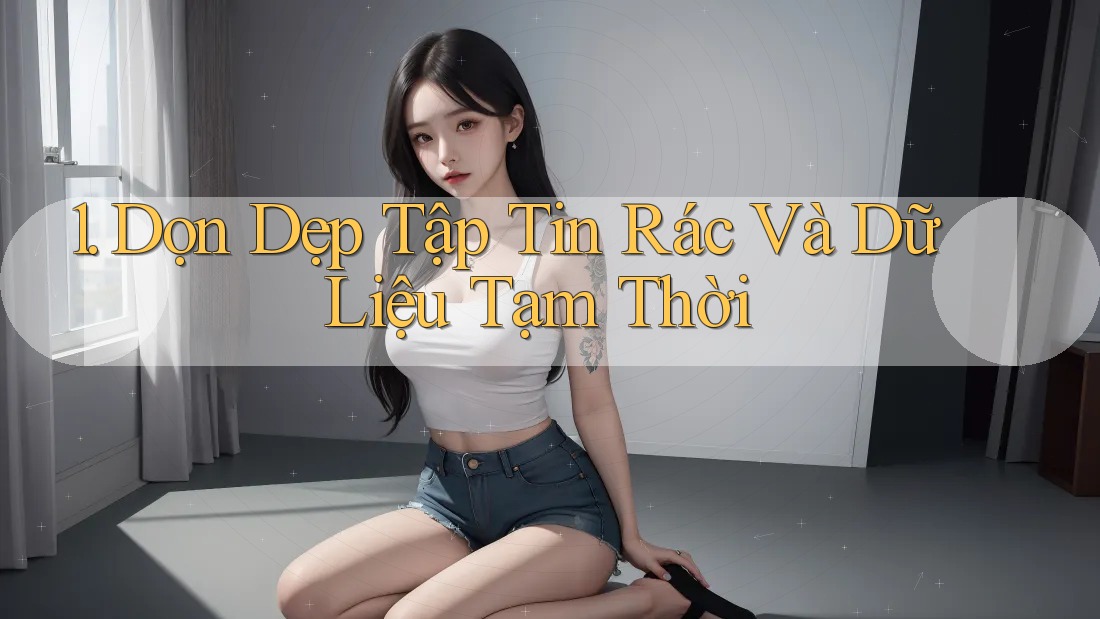 1. Dọn Dẹp Tập Tin Rác Và Dữ Liệu Tạm Thời