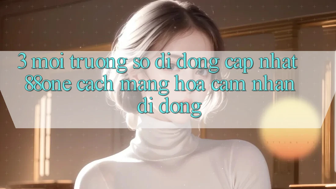 3. Môi trường số di động cập nhật 88one - Cách mạng hóa cảm nhận di động