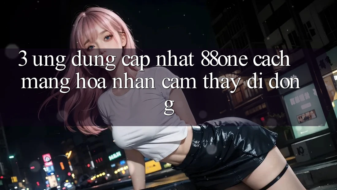 3. Ứng dụng cập nhật 88one - Cách mạng hóa nhận cảm thấy di động