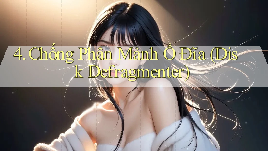 4. Chống Phân Mảnh Ổ Đĩa (Disk Defragmenter)