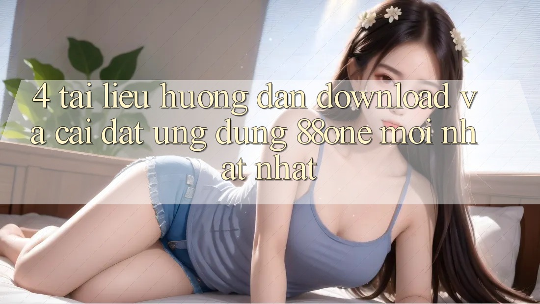 4. Tài liệu hướng dẫn download và cài đặt ứng dụng 88one mới nhất nhất