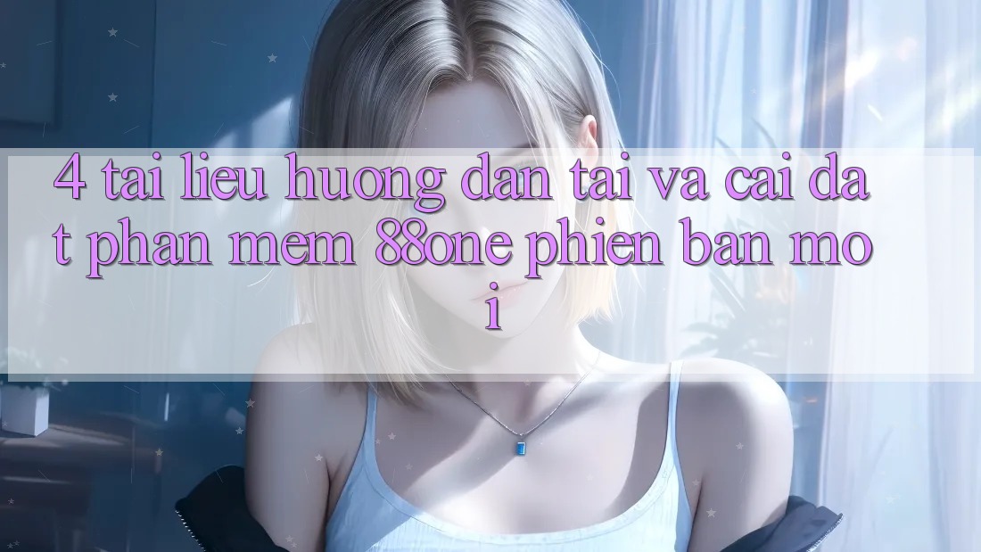 4. Tài liệu hướng dẫn tải và cài đặt phần mềm 88one phiên bản mới