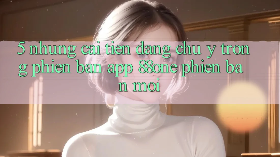 5. Những cải tiến đáng chú ý trong phiên bản app 88one phiên bản mới