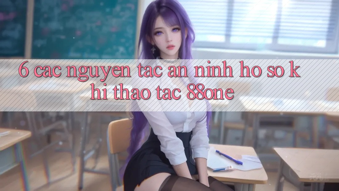 6. Các nguyên tắc an ninh hồ sơ khi thao tác 88one