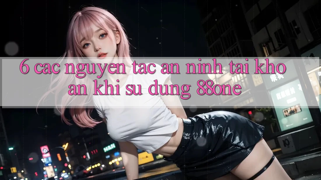 6. Các nguyên tắc an ninh tài khoản khi sử dụng 88one
