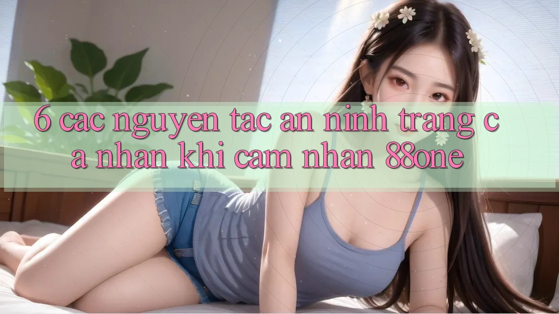 6. Các nguyên tắc an ninh trang cá nhân khi cảm nhận 88one