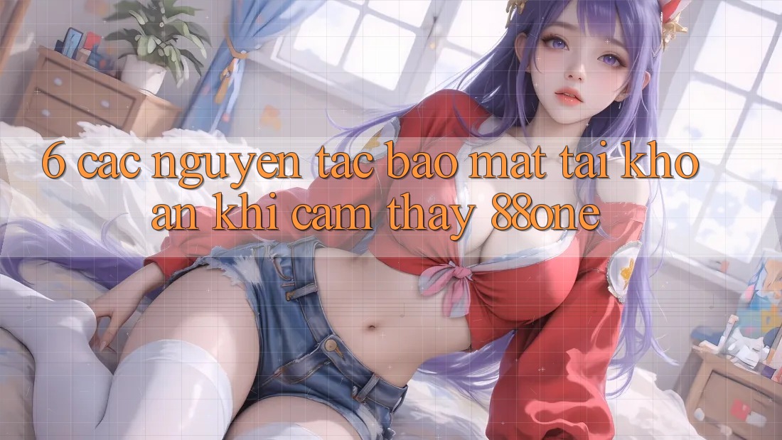 6. Các nguyên tắc bảo mật tài khoản khi cảm thấy 88one