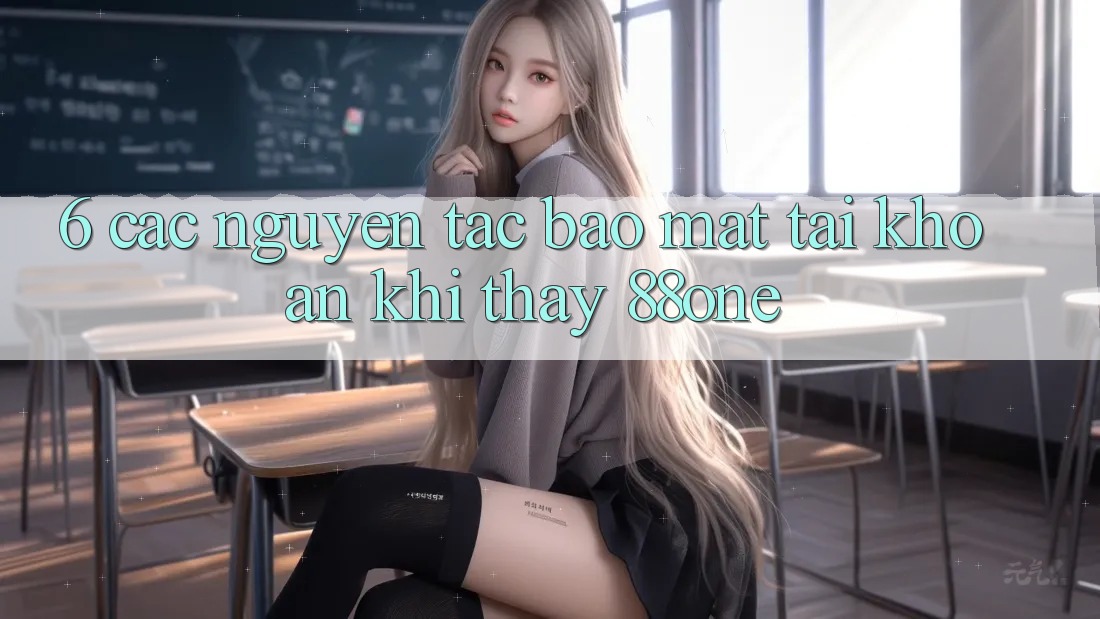 6. Các nguyên tắc bảo mật tài khoản khi thấy 88one