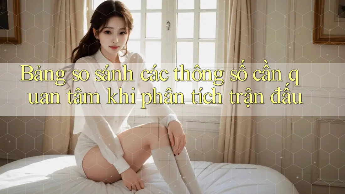 Bảng so sánh các thông số cần quan tâm khi phân tích trận đấu