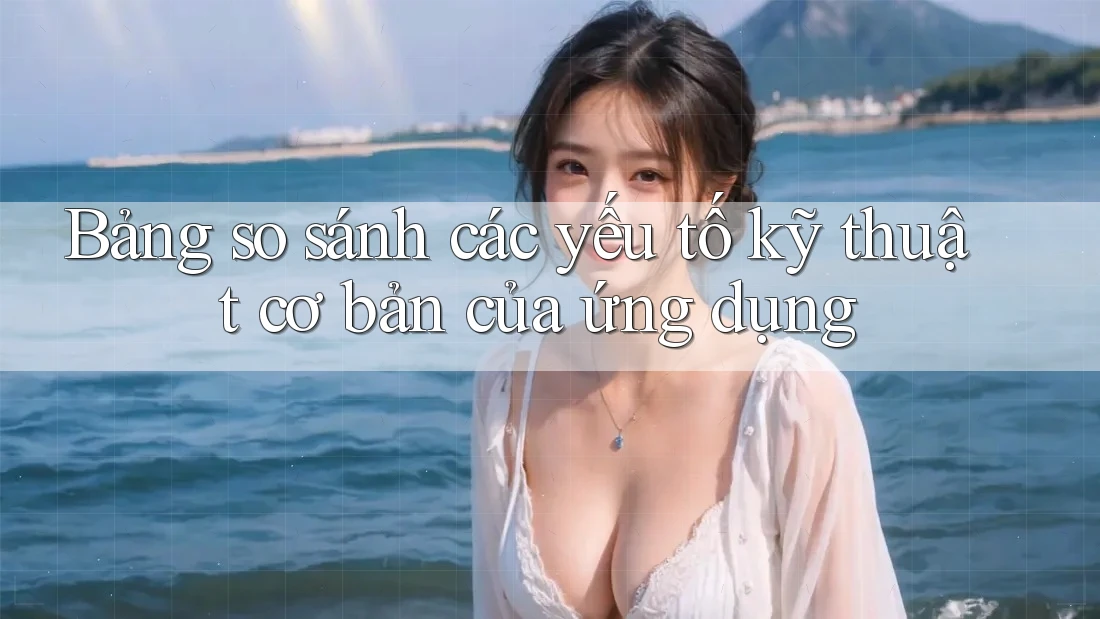Bảng so sánh các yếu tố kỹ thuật cơ bản của ứng dụng
