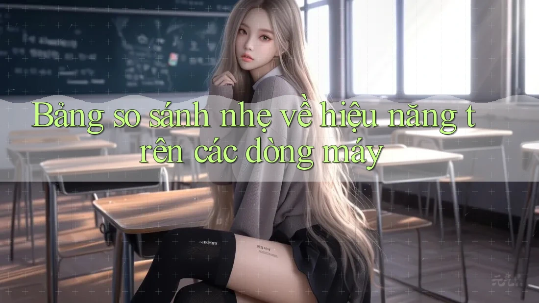 Bảng so sánh nhẹ về hiệu năng trên các dòng máy