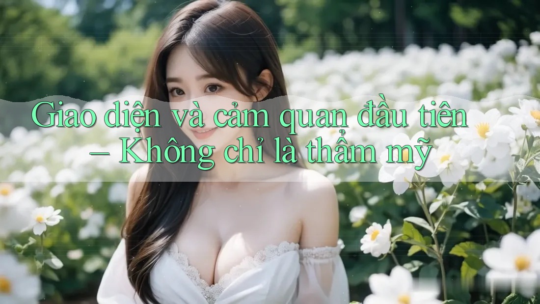Giao diện và cảm quan đầu tiên – Không chỉ là thẩm mỹ
