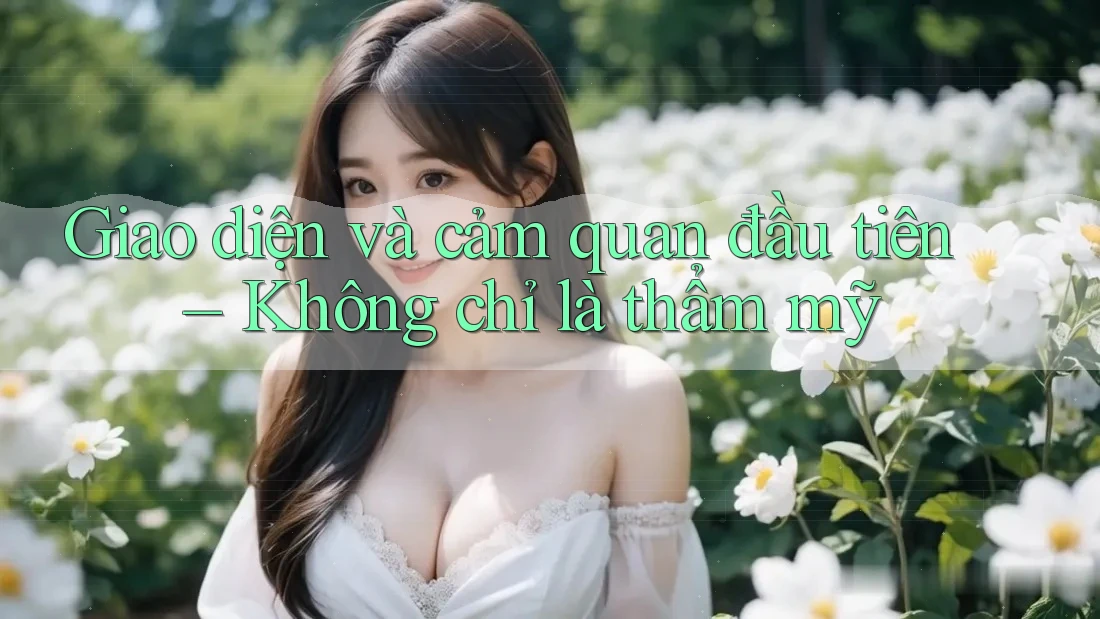 Giao diện và cảm quan đầu tiên – Không chỉ là thẩm mỹ