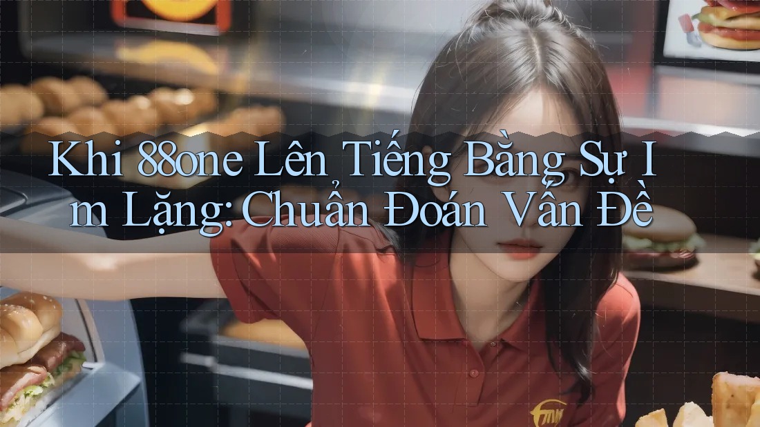 Khi 88one Lên Tiếng Bằng Sự Im Lặng: Chuẩn Đoán Vấn Đề