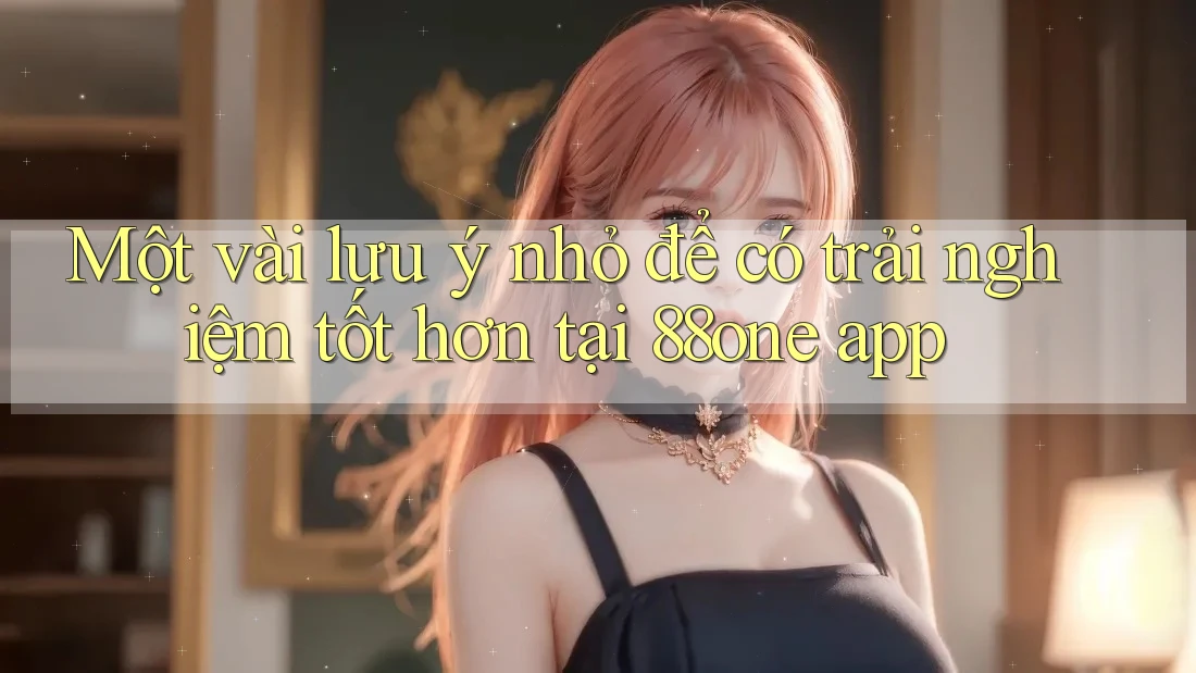 Một vài lưu ý nhỏ để có trải nghiệm tốt hơn tại 88one app