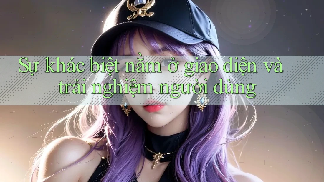 Sự khác biệt nằm ở giao diện và trải nghiệm người dùng