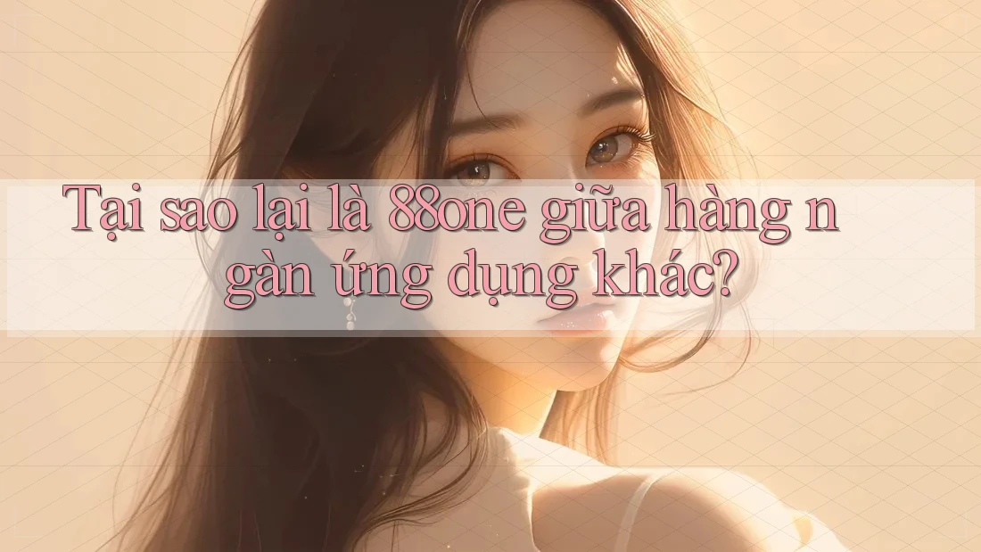 Tại sao lại là 88one giữa hàng ngàn ứng dụng khác?