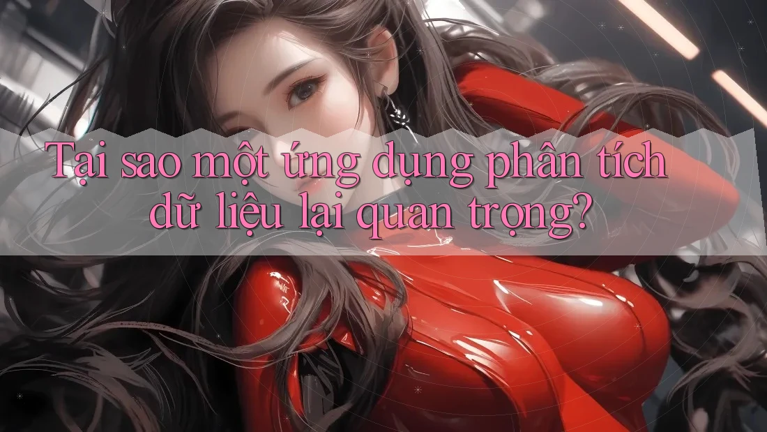 Tại sao một ứng dụng phân tích dữ liệu lại quan trọng?