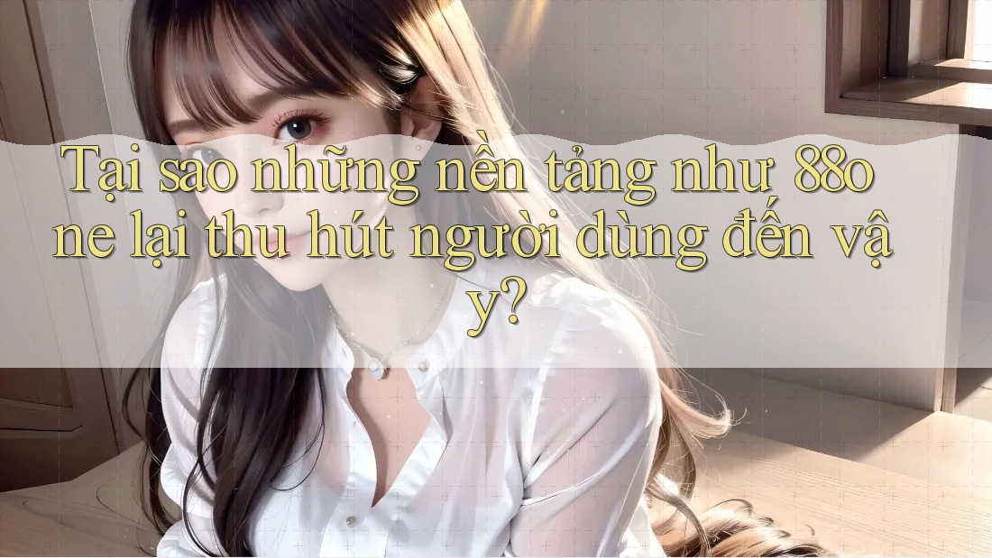 Tại sao những nền tảng như 88one lại thu hút người dùng đến vậy?
