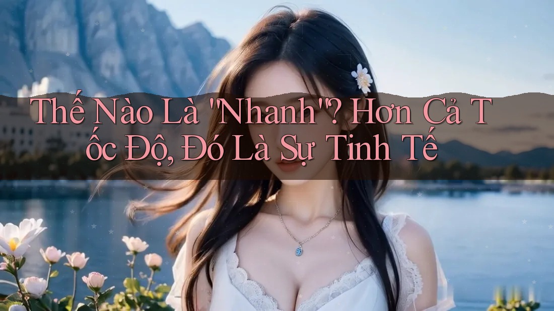 Thế Nào Là “Nhanh”? Hơn Cả Tốc Độ, Đó Là Sự Tinh Tế