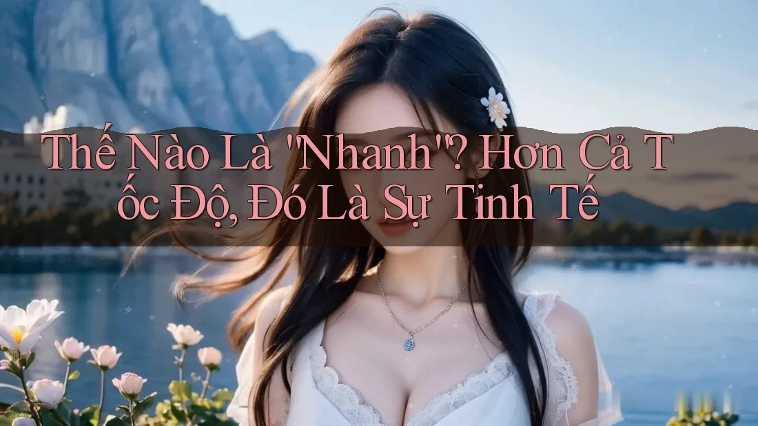 Thế Nào Là “Nhanh”? Hơn Cả Tốc Độ, Đó Là Sự Tinh Tế